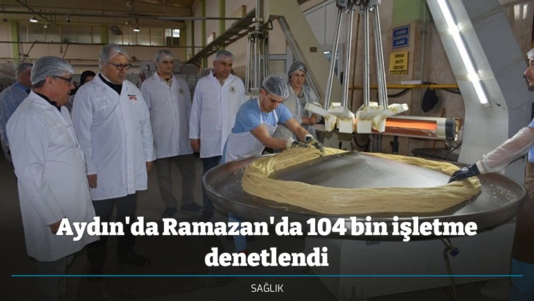 Aydın'da Ramazan'da 104 bin işletme denetlendi