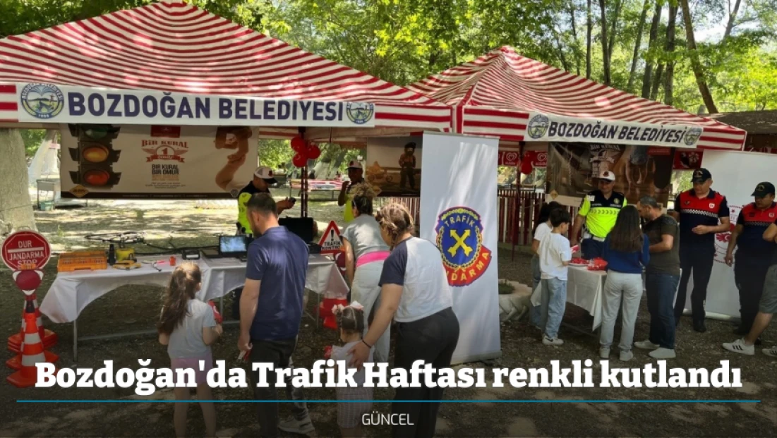 Bozdoğan'da Trafik Haftası renkli kutlandı