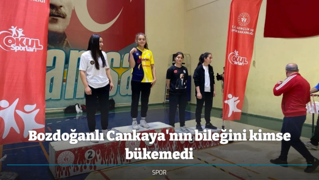 Bozdoğanlı Cankaya'nın bileğini kimse bükemedi