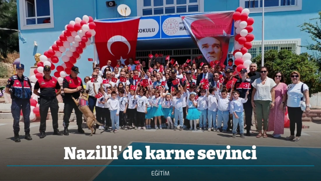 Nazilli'de karne sevinci