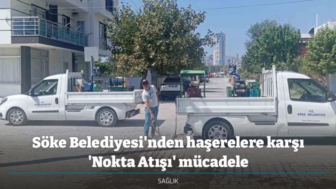 Söke Belediyesi'nden haşerelere karşı 'Nokta Atışı' mücadele