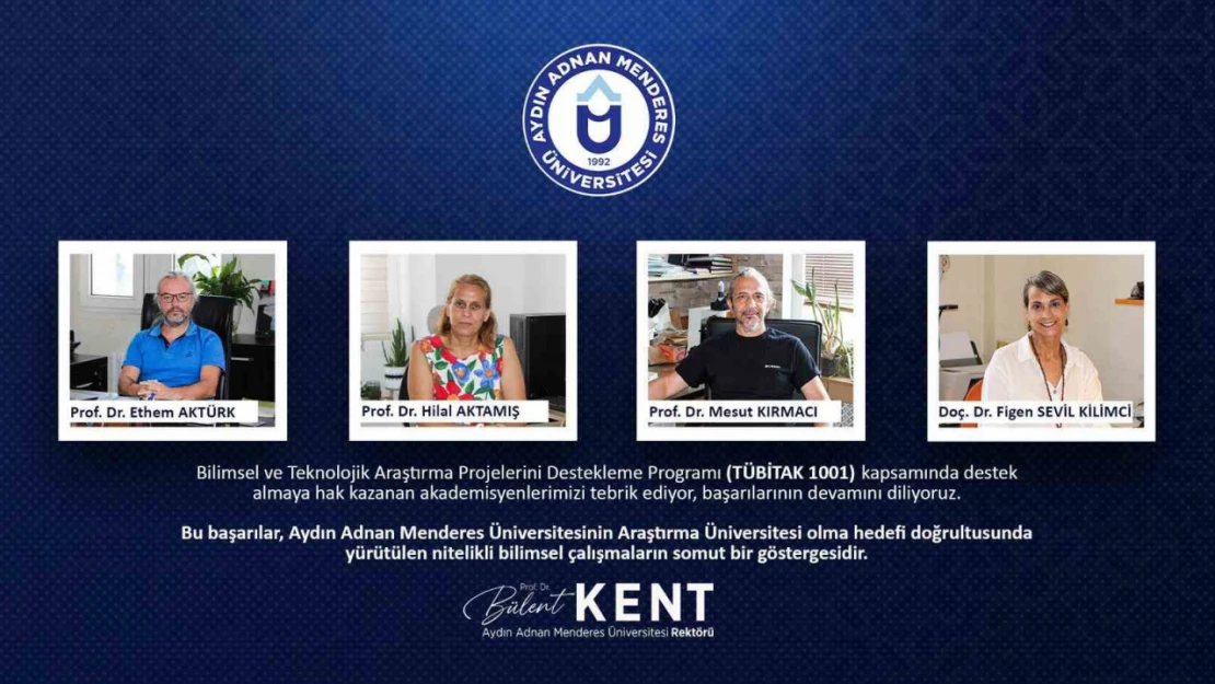 ADÜ'lü akademisyenlerden önemli başarı