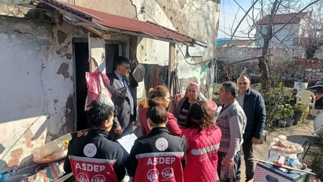 Aile ve Sosyal Hizmetler İl Müdürlüğü, Kocagür Mahallesi'nde saha çalışması gerçekleştirdi