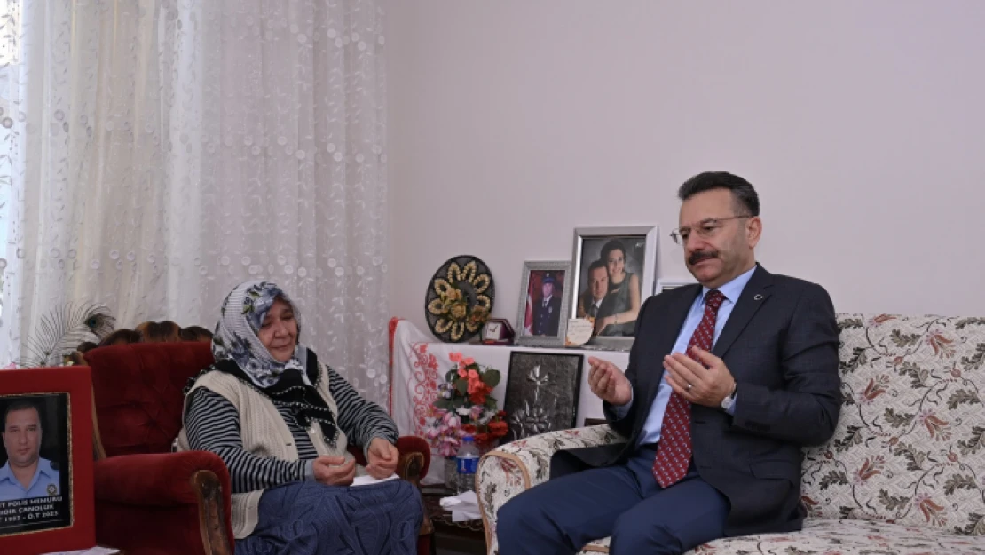 Aksoy'dan şehit ailesine ziyaret