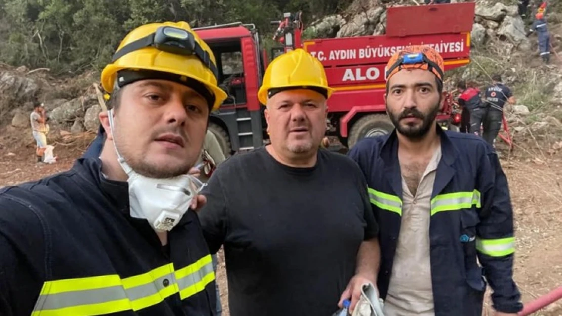 Alptekin, yangın bölgesindeki durumu değerlendirdi