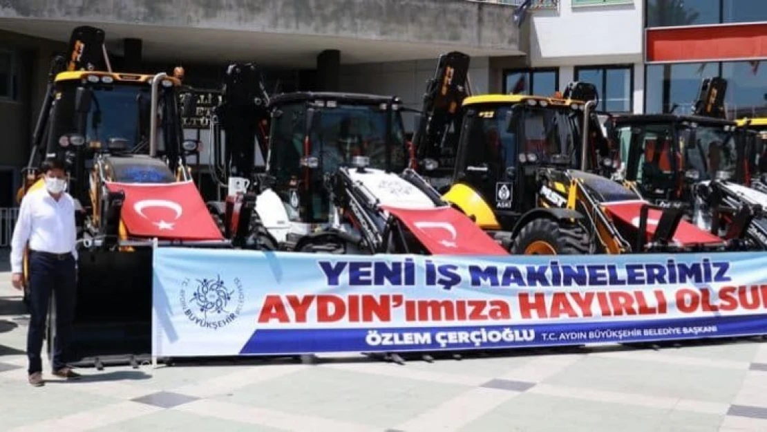 Aydın BŞB'den Nazilli'ye 10 adet iş makinesi