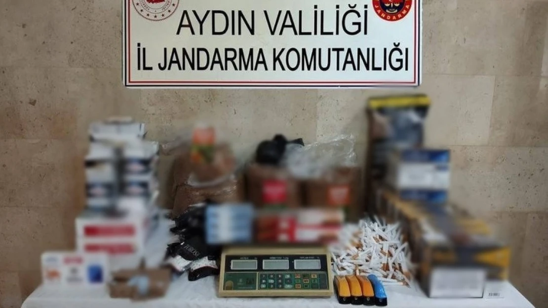 Aydın'da 11 kilo bandrolsüz tütün ele geçirildi