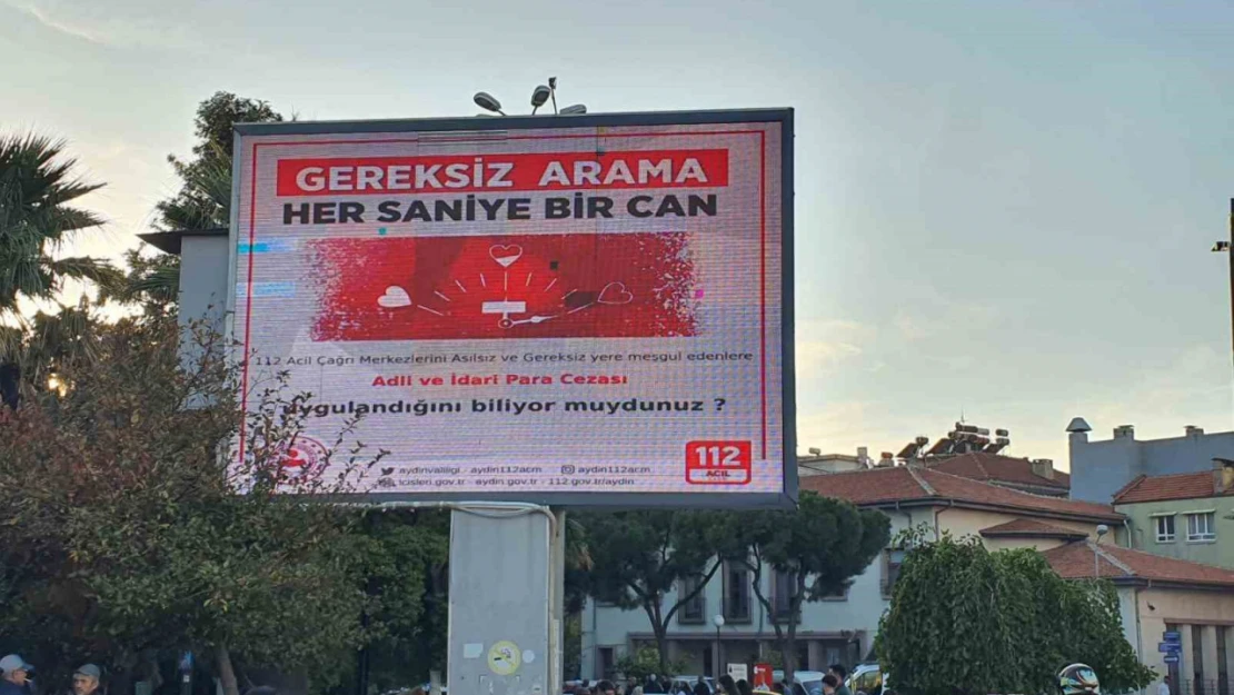 Aydın'da 112'den duyarlılık çağrısı: 'Gereksiz arama, her saniye bir can'