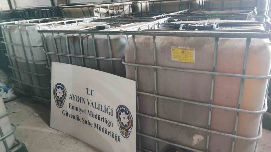 Aydın'da 2 bin 940 litre tağşiş yağ ele geçirildi