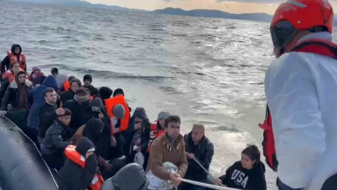 Aydın'da 23 düzensiz göçmen kurtarıldı