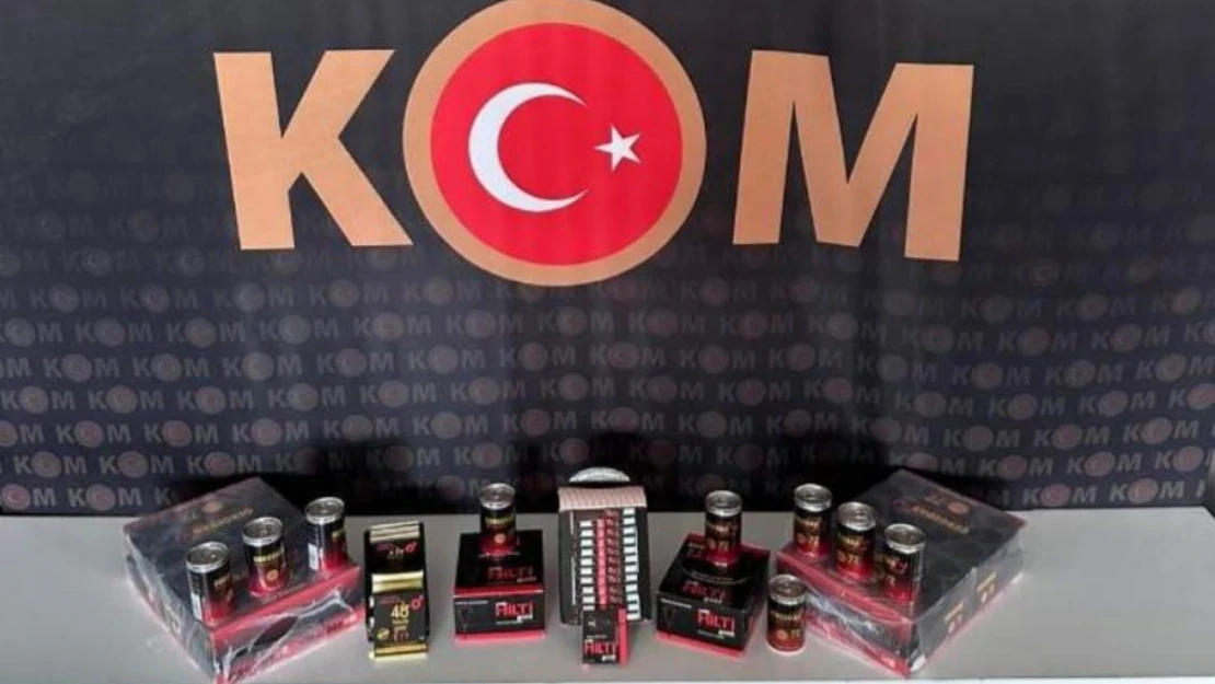 Aydın'da 263 adet kaçak gıda takviyesi ele geçirildi