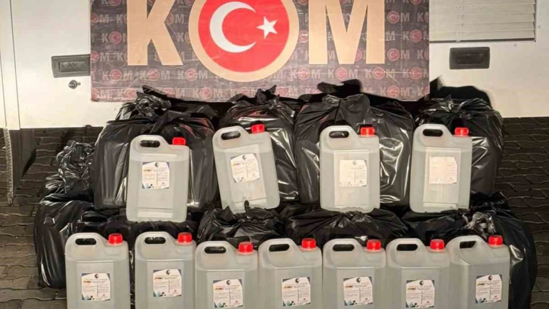 Aydın'da 415 litre etil alkol ele geçirildi