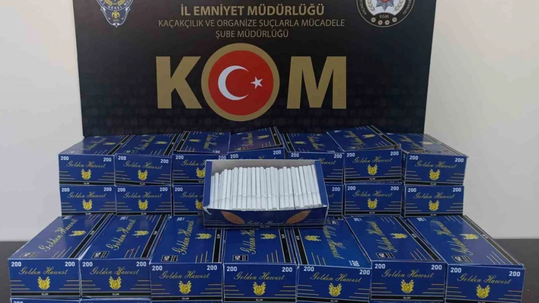 Aydın'da 8 bin 600 doldurulmuş makaron ele geçirildi
