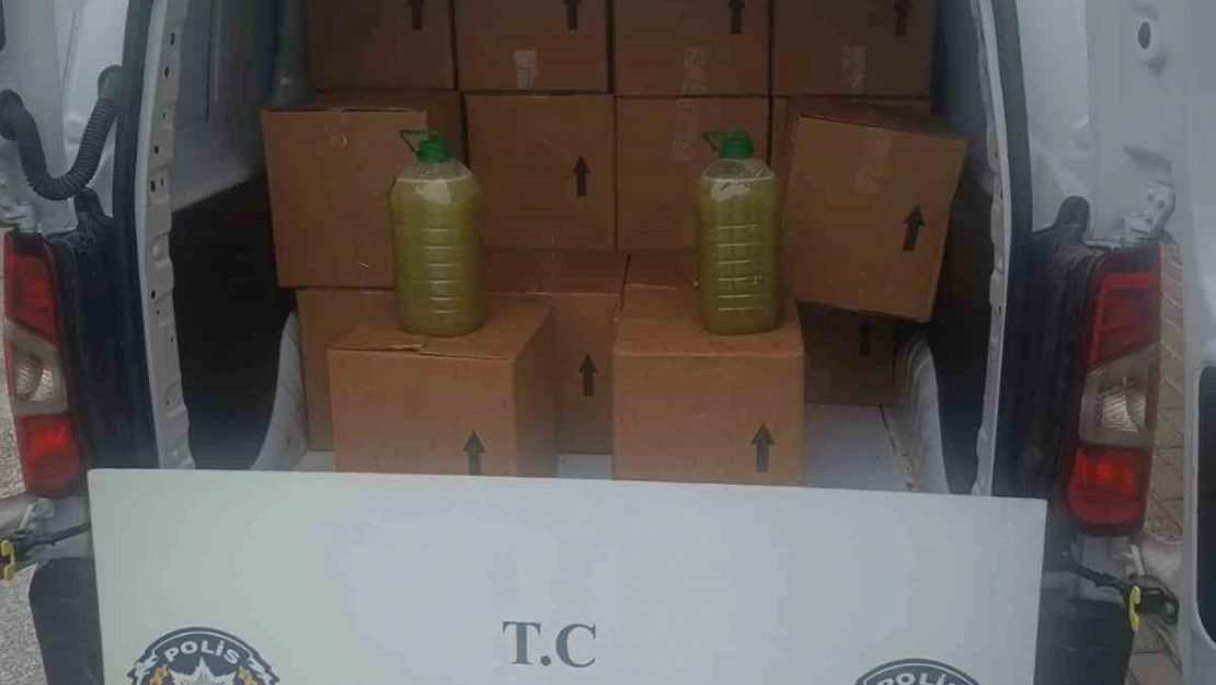 Aydın'da 850 litre tağşiş yağ ele geçirildi