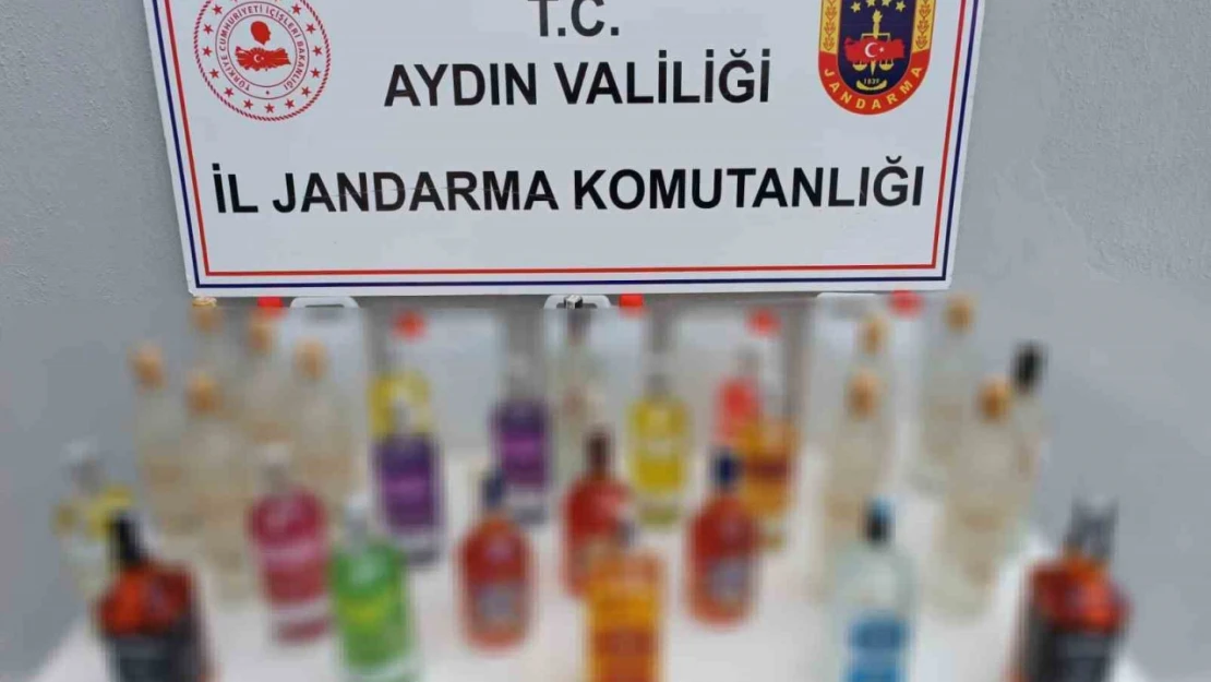 Aydın'da jandarma ekiplerinden kaçak içki operasyonu