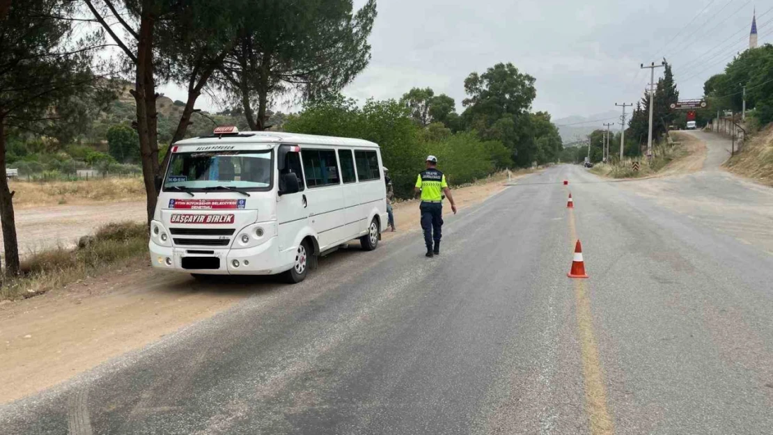 Aydın'da jandarmadan trafik denetimi