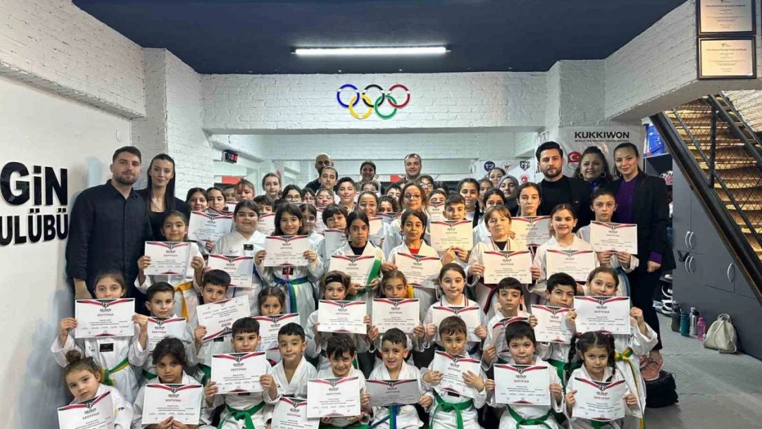 Aydın'da taekwondo dalında 2025 yılı birinci dönem kuşak sınavları yapıldı