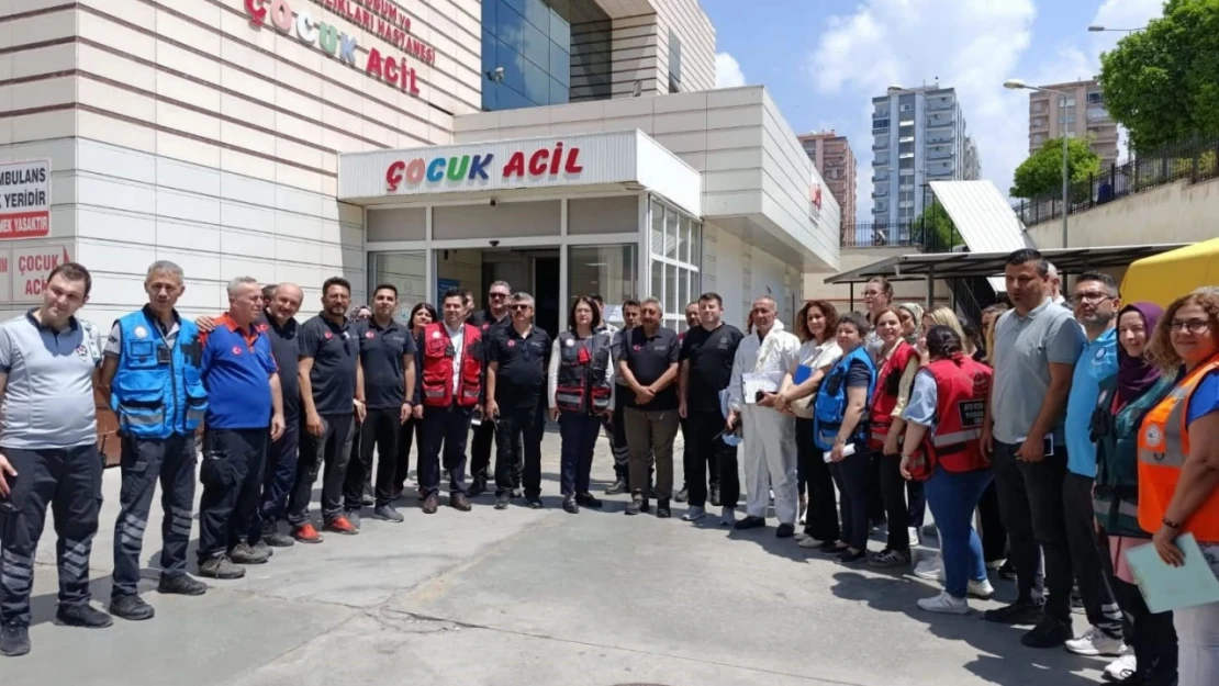 Aydın'daki Kadın Doğum ve Çocuk Hastalıkları Hastanesi'nde tatbikat gerçekleştirildi