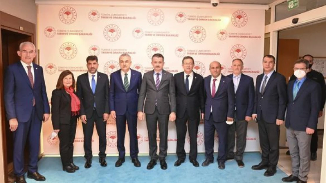 Aydın heyeti, kestane için Bakan Pakdemirli ile görüştü