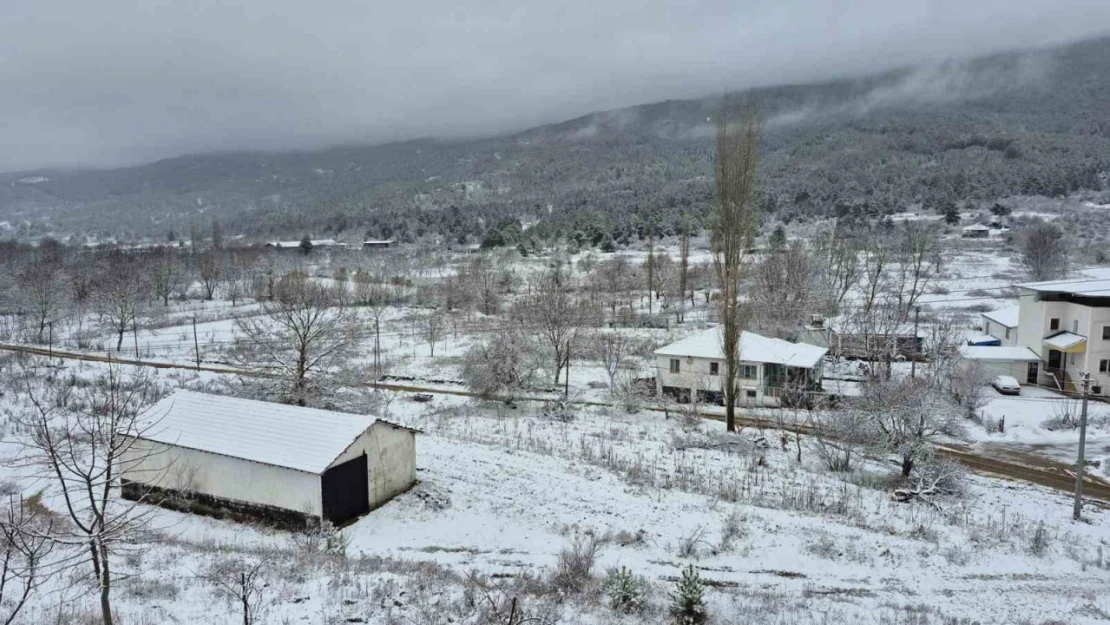 Aydın'ın yüksek kesimlerinde kar etkili oldu