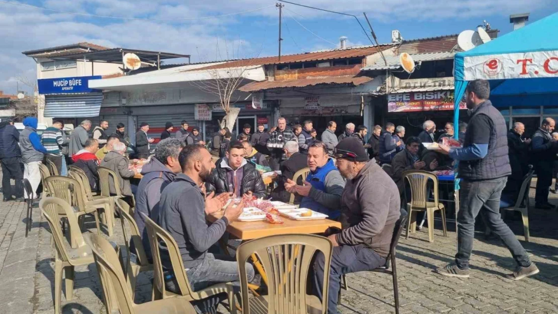 Aydın sanayi esnafı, geleneksel hayır yemeğini gerçekleştirdi