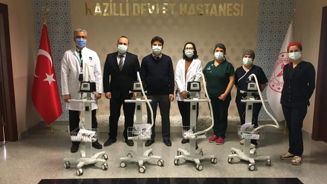 Başkan Alıcık ve hayırsever iş adamlarından hastaneye oksijen cihazı desteği