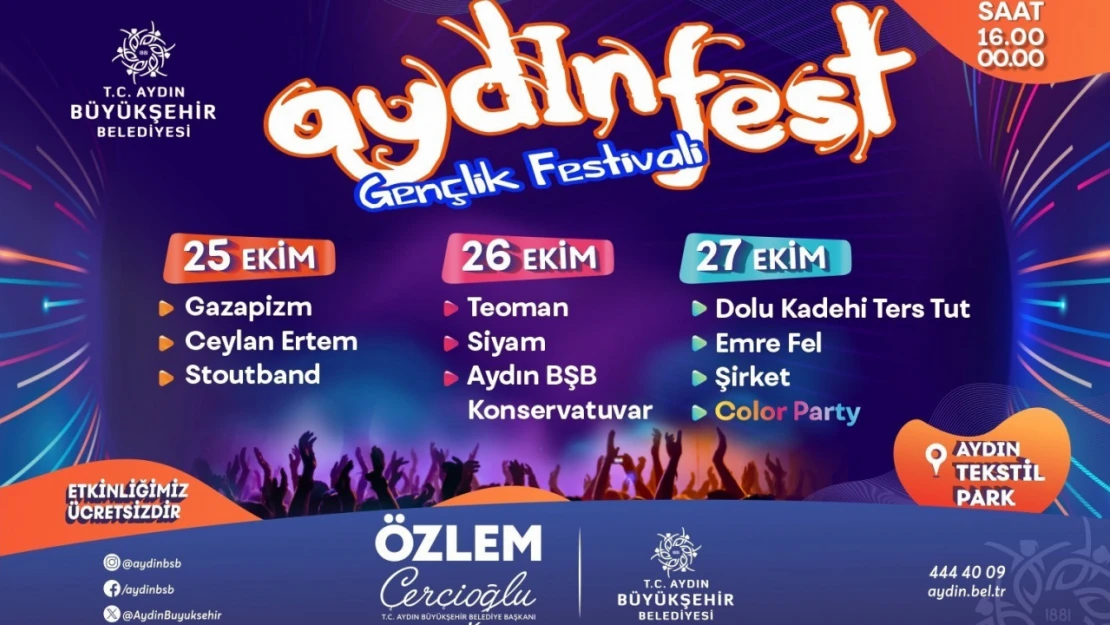 Başkan Çerçioğlu, Aydınlıları Aydınfest'te müzikle buluşturacak