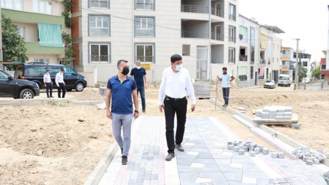 Başkan Özcan saha çalışmalarını inceledi
