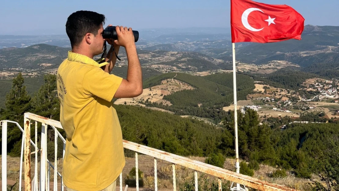 Bozdoğan'da ormanlar gözetleniyor