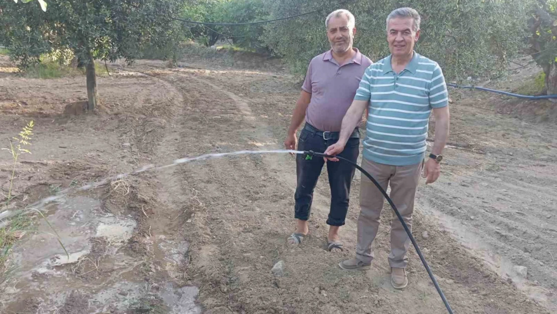 Buharkent'te 2 bin dönüm arazi modern sulamaya kavuştu