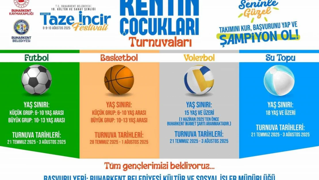 Buharkent'te Taze İncir Festivali sporla renklenecek