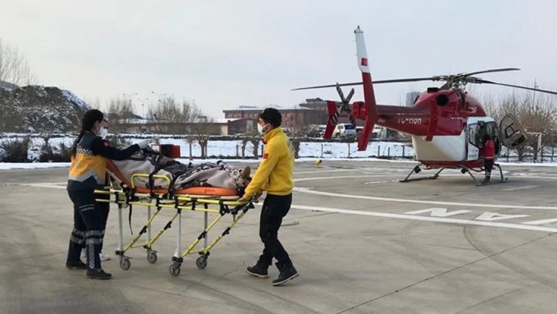 Bursa'da helikopter ambulans 78 yaşındaki hasta için havalandı