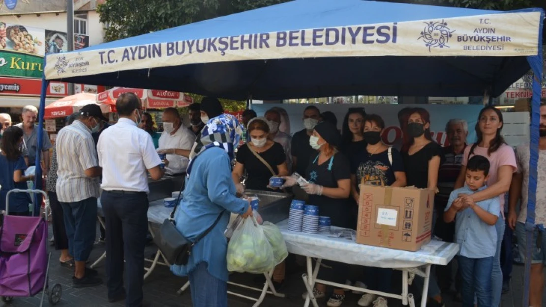 Büyükşehir'den Nazilli'de 2 bin 500 kişilik aşure hayrı