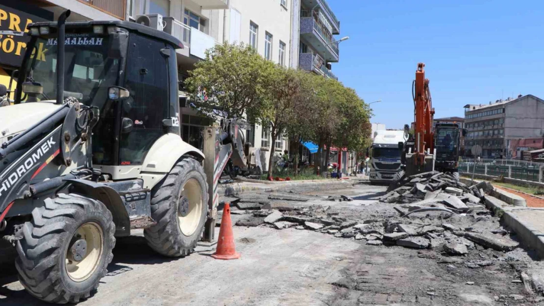 Büyükşehir'in Söke'de yol çalışması devam ediyor