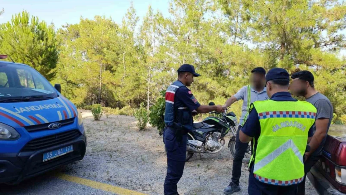 Çine'de jandarmadan sulak ve ormanlık alanlara sıkı denetim