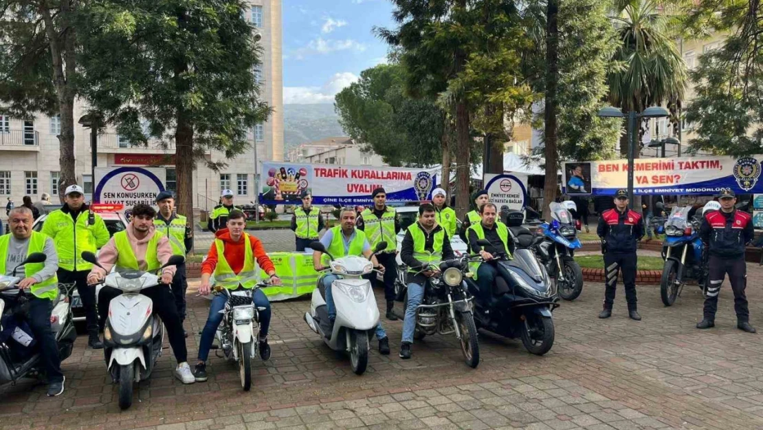 Çine'de lise öğrencileri trafik konusunda bilgilendirildi