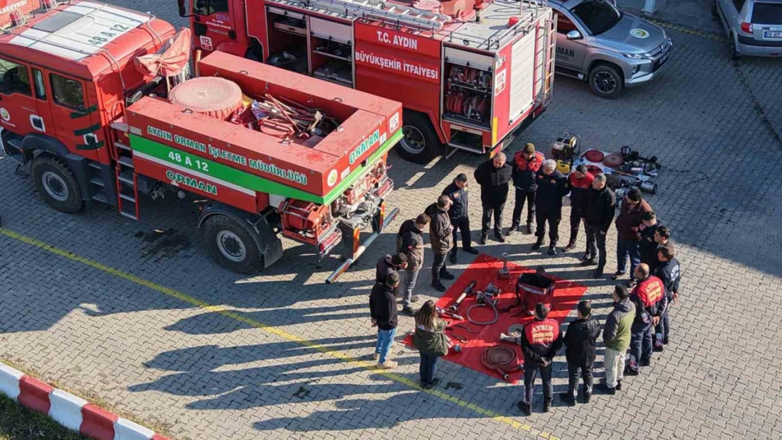 Çine'de orman yangınlarına müdahale için eğitim programı düzenlendi