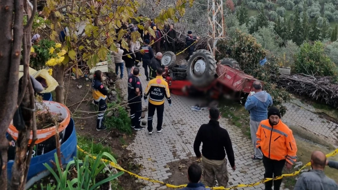 Devrilen traktörün altında kalan şahıs hayatını kaybetti