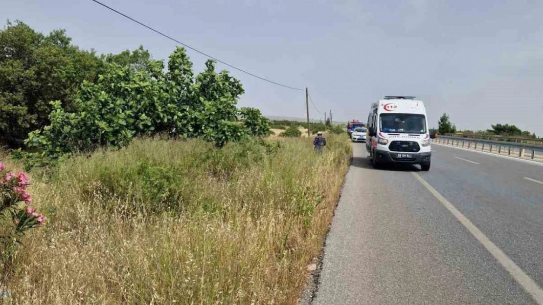 Didim'de araç takla attı: 1 yaralı