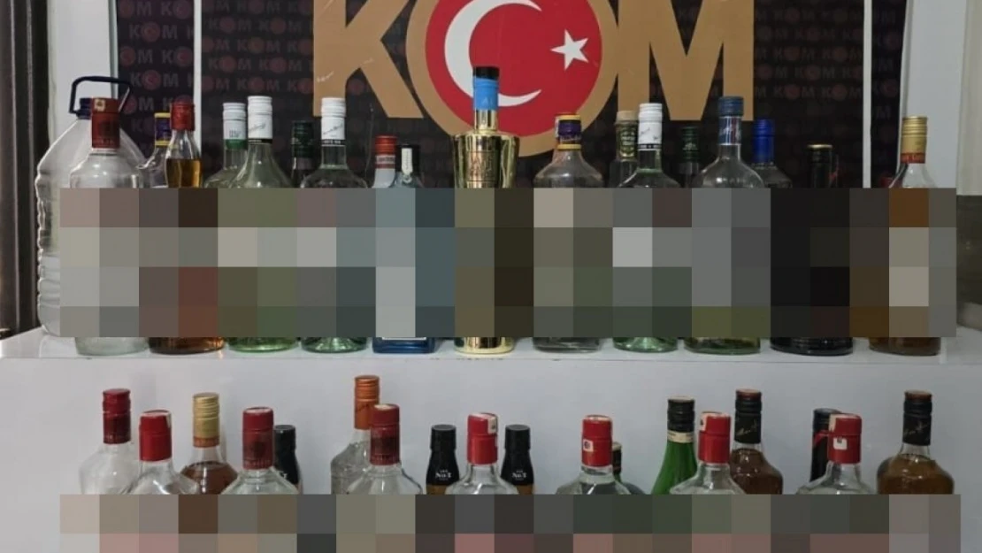 Didim'de kaçak içki operasyonu