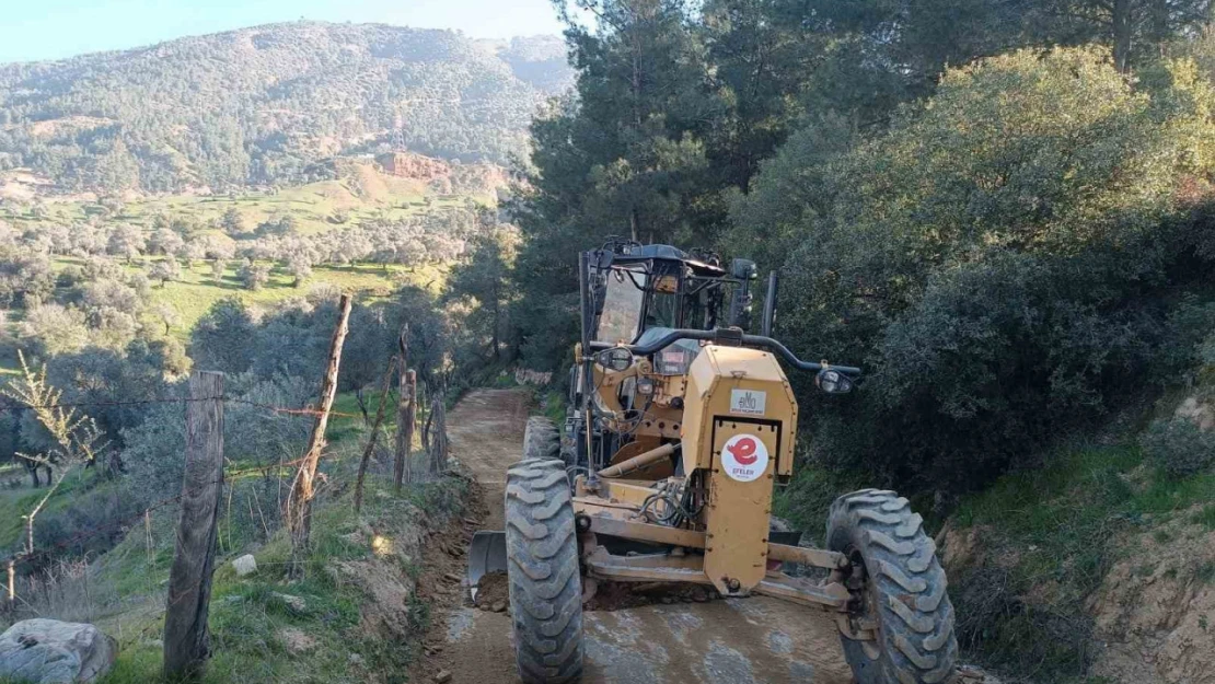 Efeler Belediyesi arazi yollarında çalışmalarını sürdürüyor