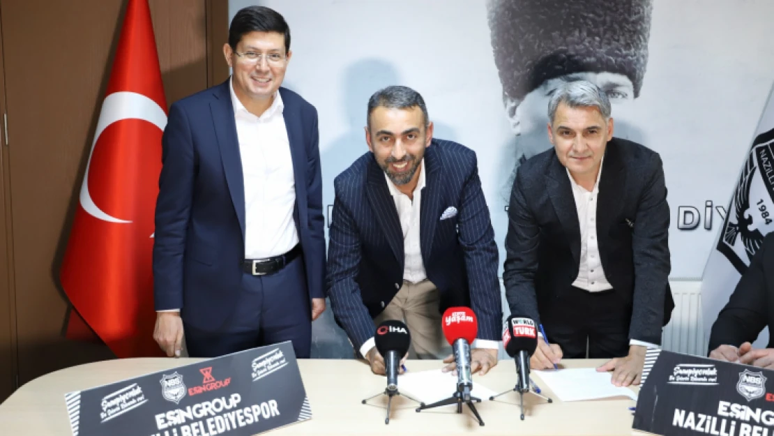 Eşin Group ile Nazilli Belediyespor arasında imzalar atıldı