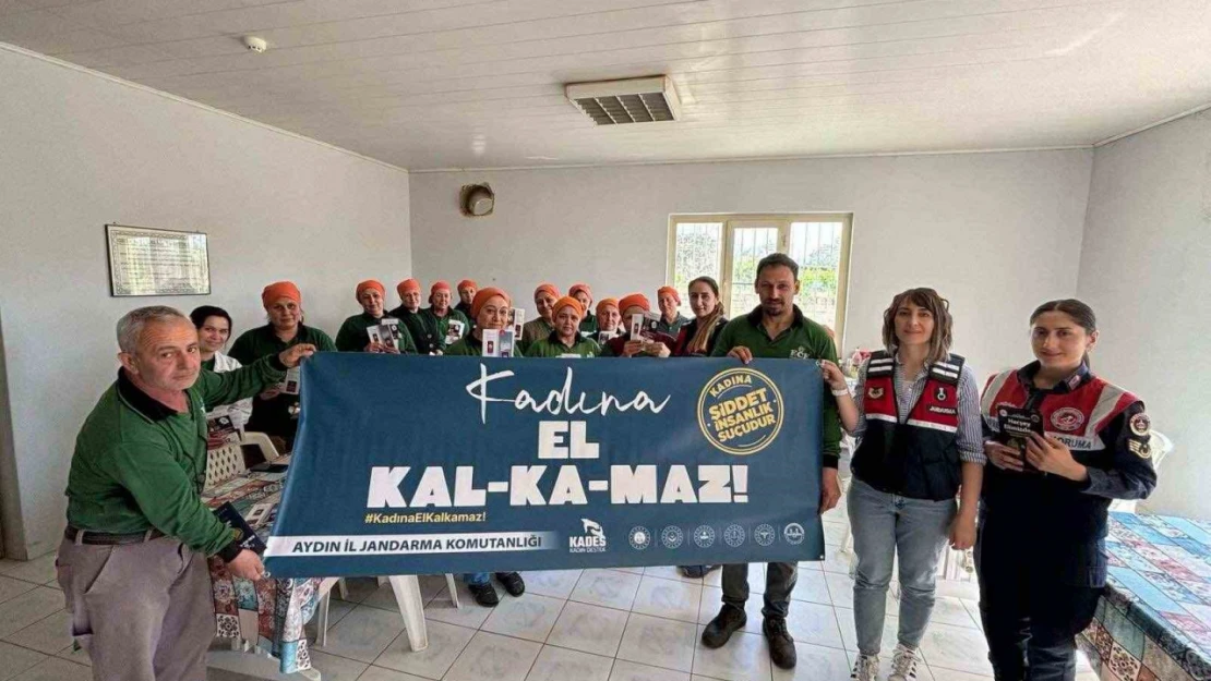 Fıstık işçileri kadına karşı şiddet konusunda bilgilendirildi