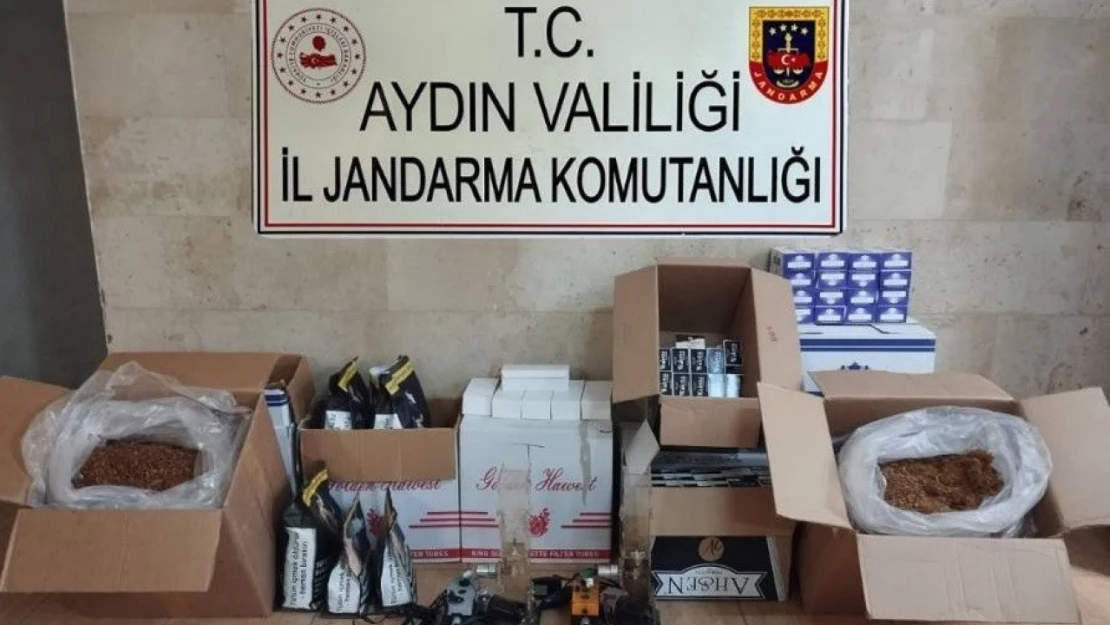 Germencik'te 25 kilo tütün ele geçirildi