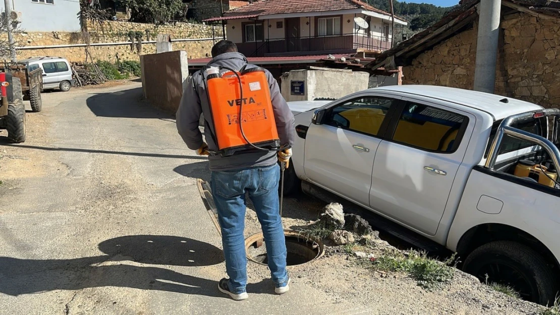 Germencik'te her köşe ilaçlanıyor