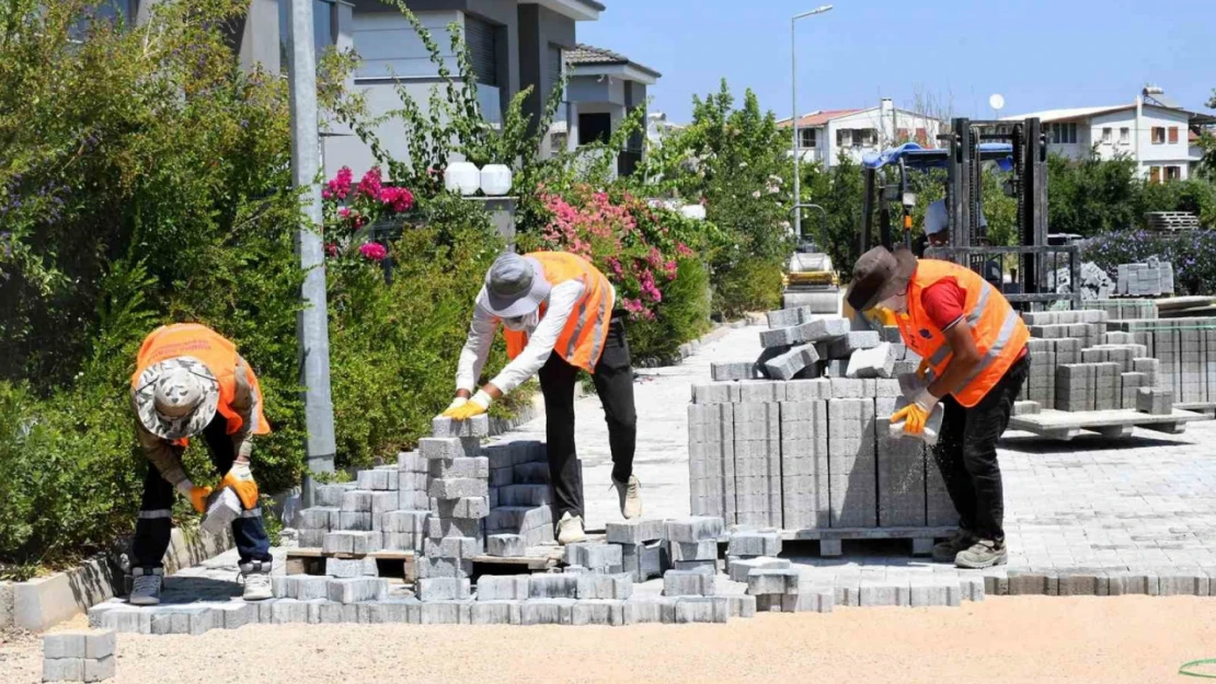 Güzelçamlı Mahallesi'nde üstyapı yatırımları hız kesmiyor