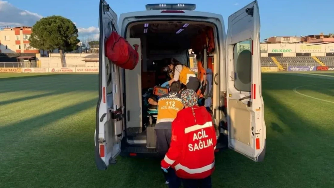 Helikopter ambulans genç hasta için havalandı