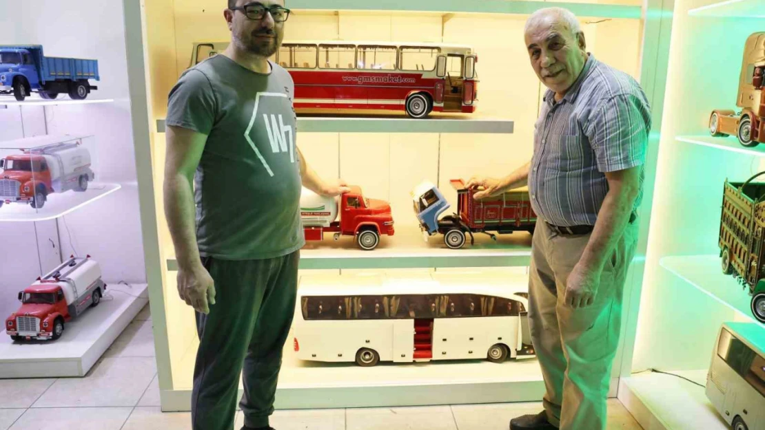 Hobisi ekmek kapısına dönüştü, el yapımı maket araçlar dünyaya açıldı