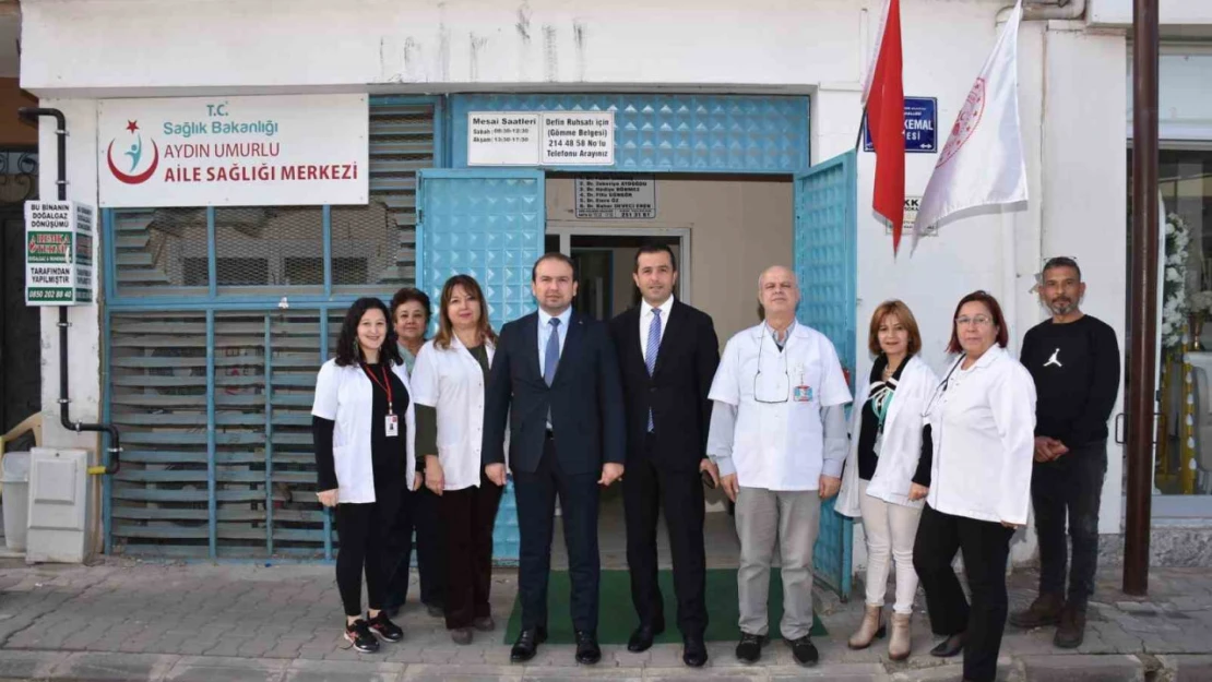 İl Sağlık Müdürü Şenkul, Umurlu'daki sağlık merkezlerinde incelemelerde bulundu