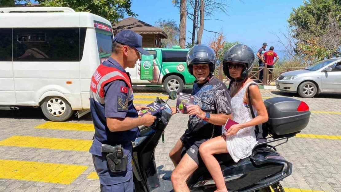Jandarma'dan Milli Park'ta vatandaşlara yangın uyarısı